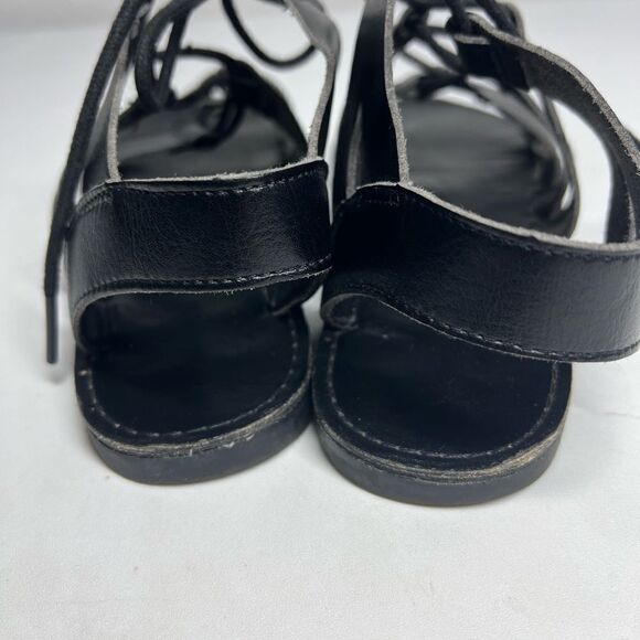 FADED GLORY Women’s Black Chilly Sandals, Black strap open toe Size 8 - Picture 6 of 11